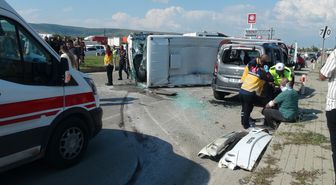 Kilis'te zincirleme kaza; 8 yaralı