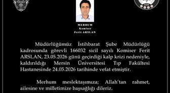 Kalp krizine yenilen komiserin naaşı memleketi Diyarbakır'a gönderildi