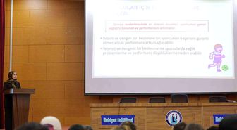 Spor Bilimleri öğrencilerine sağlıklı yaşam eğitimi verildi