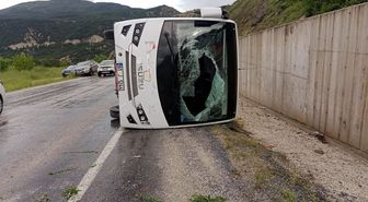 Tokat'ta cenaze dönüşü kaza: 4 yaralı