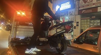 Tokat'ta plakada değişiklik yapan motosiklet sürücüsüne 140 bin lira para cezası verildi