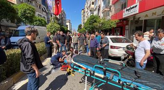 Aydın'da motosikletin yaya geçidinde çarptığı kadın ağır yaralandı