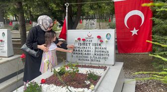 Konya'da bayram arifesinde şehitlik ziyareti