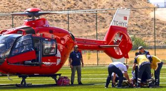 Malatya'da ambulans helikopter 82 yaşındaki hasta için havalandı