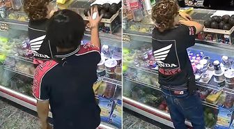 Markette akılalmaz olay! Saçlarını kıskanıp ateşe verdi