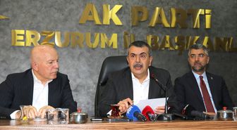 Milli Eğitim Bakanı Tekin, AK Parti Erzurum İl Başkanlığı ziyaretinde konuştu Açıklaması
