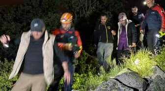 Nevşehir'de kayalık arazide mahsur kalan kadın kurtarıldı