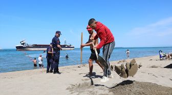 Sakarya'da karaya oturan kuru yük gemisinin çevresinde denize girilmesine izin verilmiyor