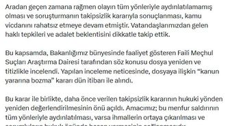 Adalet Bakanı Gürlek: Fenerbahçe'ye 2015'teki silahlı saldırı dosyası yeniden incelenecek