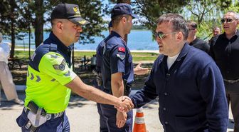 Bilecik Valisi Sözer jandarma personeliyle bayramlaştı