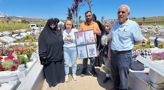 Büyükçekmece'de bıçaklanarak öldürülen 16 yaşındaki Abdulbaki Demirel'in kabrinde hüzünlü bayram