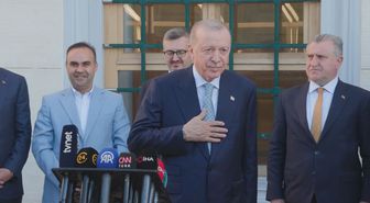 Erdoğan, Büyük Çamlıca Camii'nde Bayram Namazı Kıldı