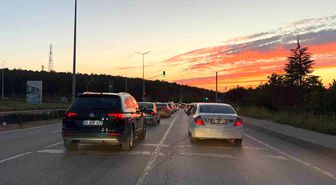 Ekişehir'de gün batımı görsel şölen sundu