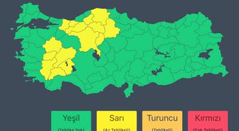 İçişleri Bakanlığı'ndan yağış uyarısı