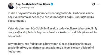 İstanbul'da bayramın ilk günü 767 kişi kurban keserken yaralandı
