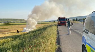 Kilis'te otomobil tarlaya savruldu: 6 yaralı
