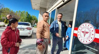 Kurban keserken bıçakla kendini yaraladı