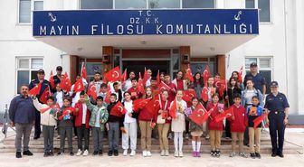 Mayın Filosu Komutanlığı kapılarını ortaokul öğrencilerine açtı