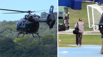 ''Para var huzur var'' dedirten görüntü! Helikopterden inen isme bakın