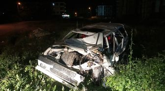 Samsun'da devrilen otomobildeki 6 kişi yaralandı