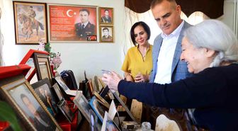 Vali Akbıyık şehit Binbaşı Kıvanç Cesur'un ailesini ziyaret etti