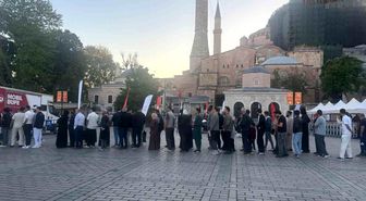 Vatandaşlar Kurban Bayramı namazını Ayasofya'da kıldı
