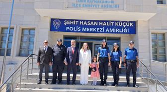 Kaymakam Yılmaz görev başındaki personele bayram ziyareti