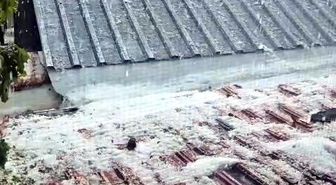 Çorum'da sağanak ve dolu hayatı olumsuz etkiledi