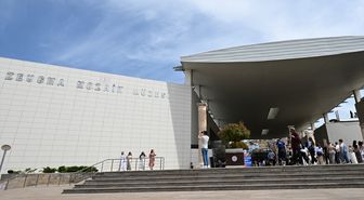 Zeugma Mozaik Müzesi'nde bayram tatilinde ziyaretçi yoğunluğu yaşanıyor