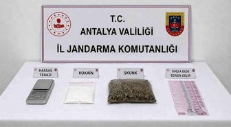 Antalya'da uyuşturucu operasyonunda 1 şüpheliye işlem