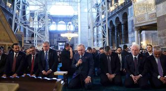 Erdoğan Ayasofya'da cuma namazı kıldı
