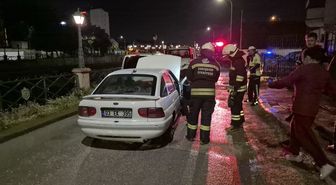 Eskişehir'de seyir halindeki otomobil yandı
