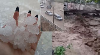 Doğu Akdeniz'deki iki ili sağanak ve dolu vurdu
