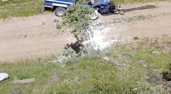 Hizan'da otomobil ile tarım aracı çarpıştı: 1 yaralı
