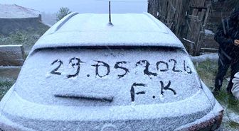 Kastamonu'da mayıs ayının sonunda kar sürprizi
