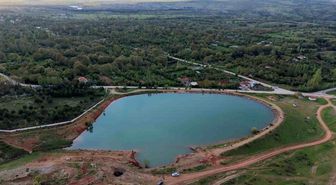 Kütahya'da yağış bereketi gölete yansıdı