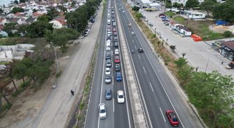 Tekirdağ-İstanbul yolunda bayram tatilinden dönüş yoğunluğu başladı