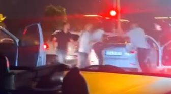 Trafikte Araçtan İnen Şüpheliler Gözaltına Alındı