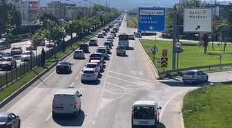 Bursa-Ankara kara yolunda bayram dönüşü yoğunluğu