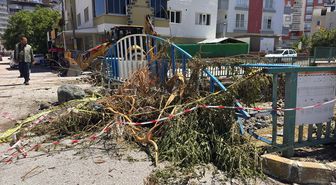 Osmaniye'de sağanaktan etkilenen alanlarda temizlik çalışması başlatıldı