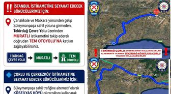 Tekirdağ Emniyet Müdürlüğü'nden bayram dönüşü trafik uyarısı