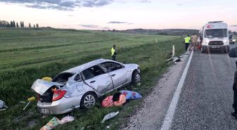 Yozgat'ta otomobil takla attı: 1 ölü, 3 yaralı