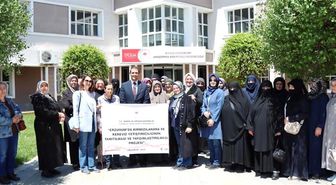 Erzurumlu kadın çiftçilerden Erzincan'a çıkarma