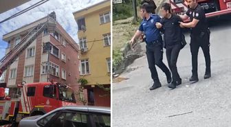 Sultangazi'de annesini rehin alan genç ağabeyinin ihbarıyla yakalandı