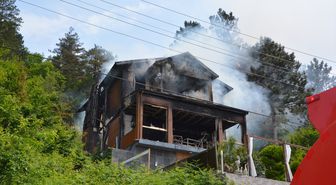 Kastamonu'da çıkan yangında villa kullanılamaz hale geldi