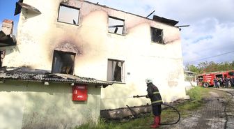 Kastamonu'da yangında cami, gasilhane ve yemekhane zarar gördü