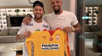 Melo, Neymar’a Galatasaray forması hediye etti