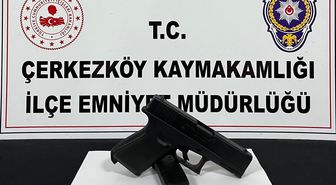 Tekirdağ'da bir sitede çevreye rastgele ateş açan şüpheli yakalandı