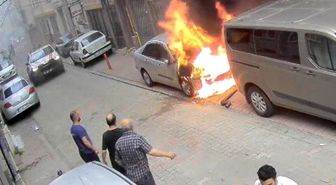 Tekirdağ'da otomobil alev alev yandı: Kundaklama şüphelisi tutuklandı