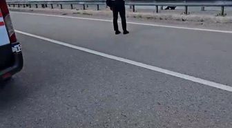 Viyadükten atlamak isteyen şahsı kaymakam ikna etti